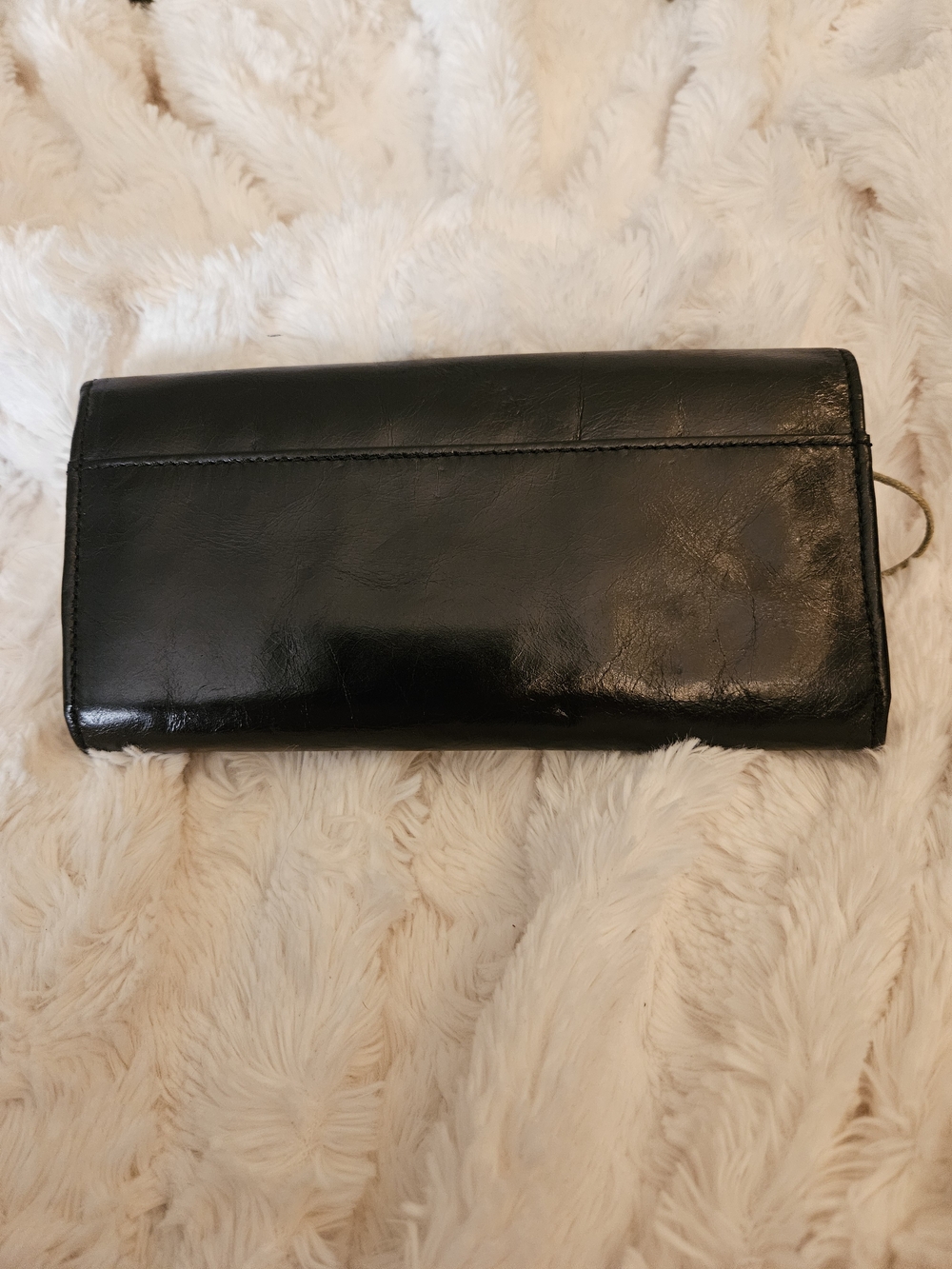 HOBO☆Black Rider Leather Foldover Wallet - Picture 2 of 7